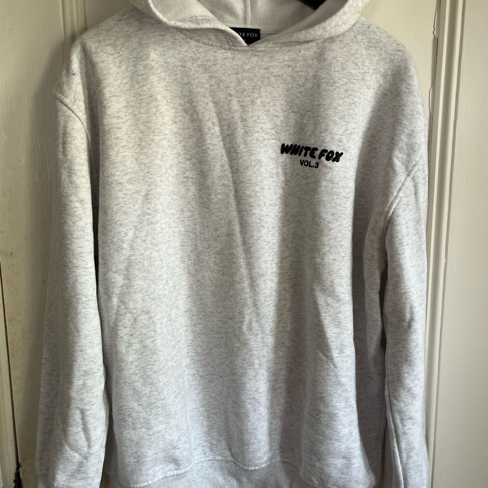 White Fox Boutique Light Gray Hoodie